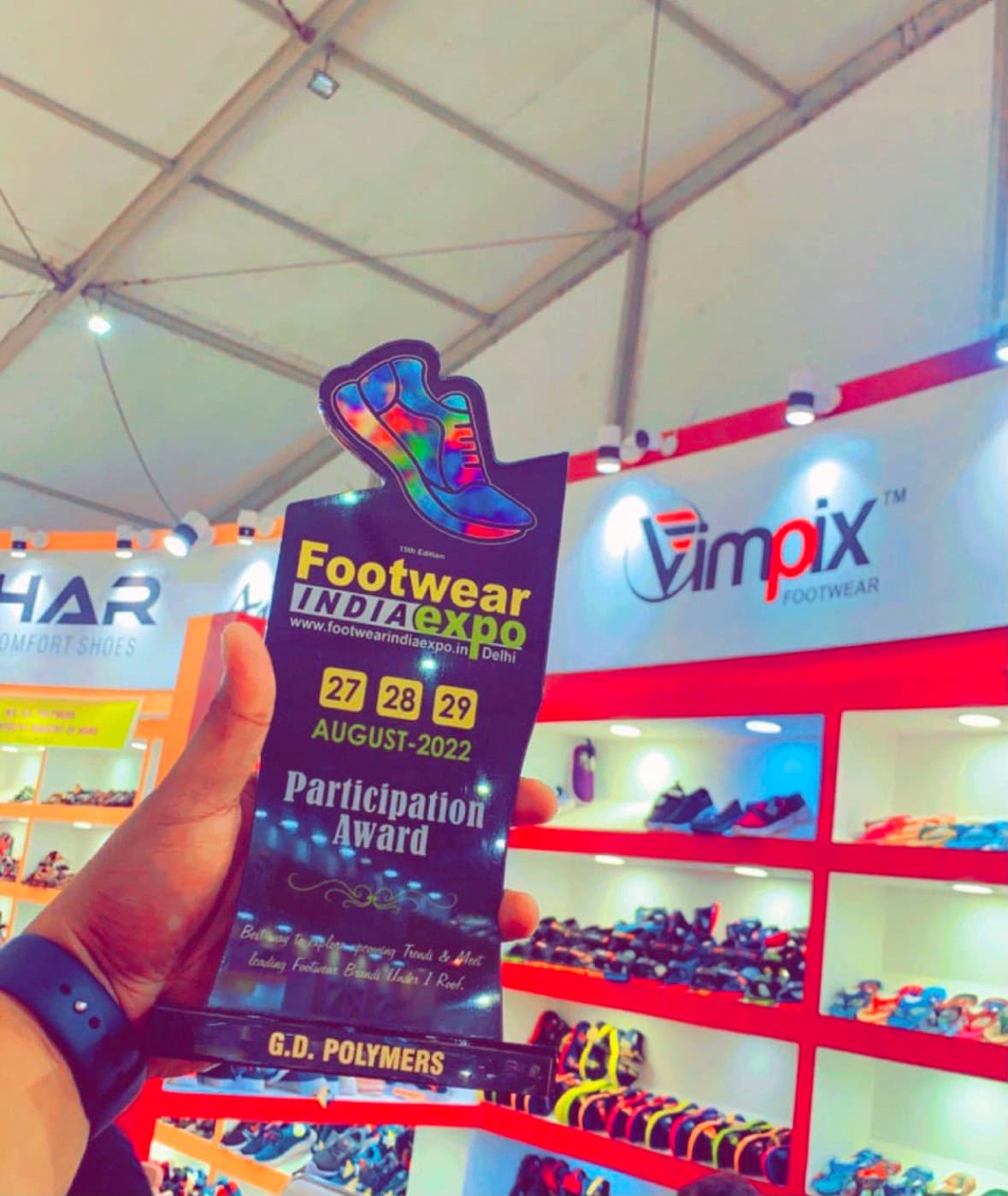 1st Prize Award at Footwear India Expo 2023