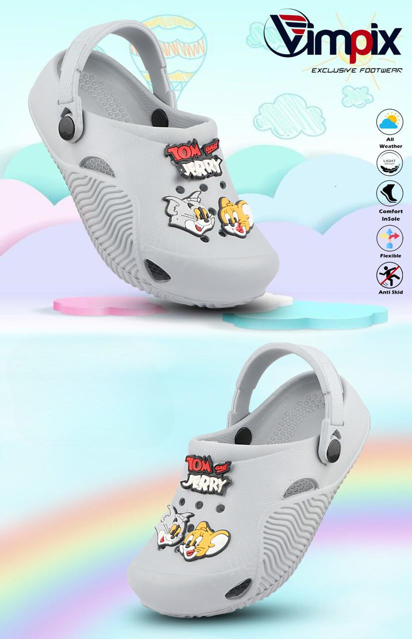 Kids Clogs Grey Joy Series