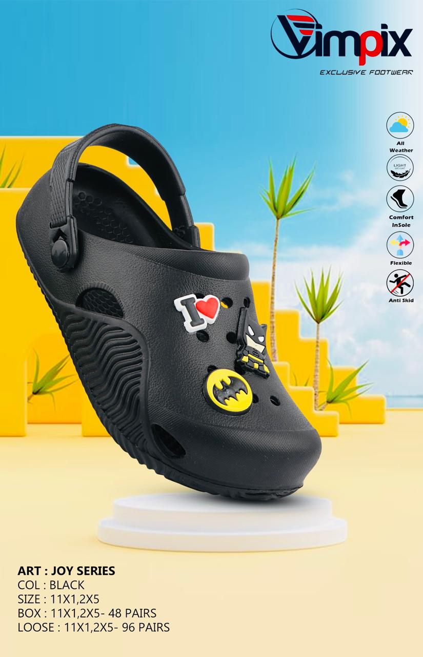 Kids Clogs Black Joy Series