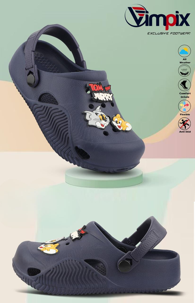 Kids Clogs  Navy Blue Joy Series